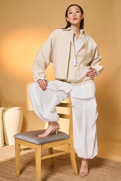 Ivory Pine-Code Jacket