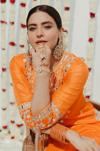 Aamna Sharif in Aadhira Sharara Set
