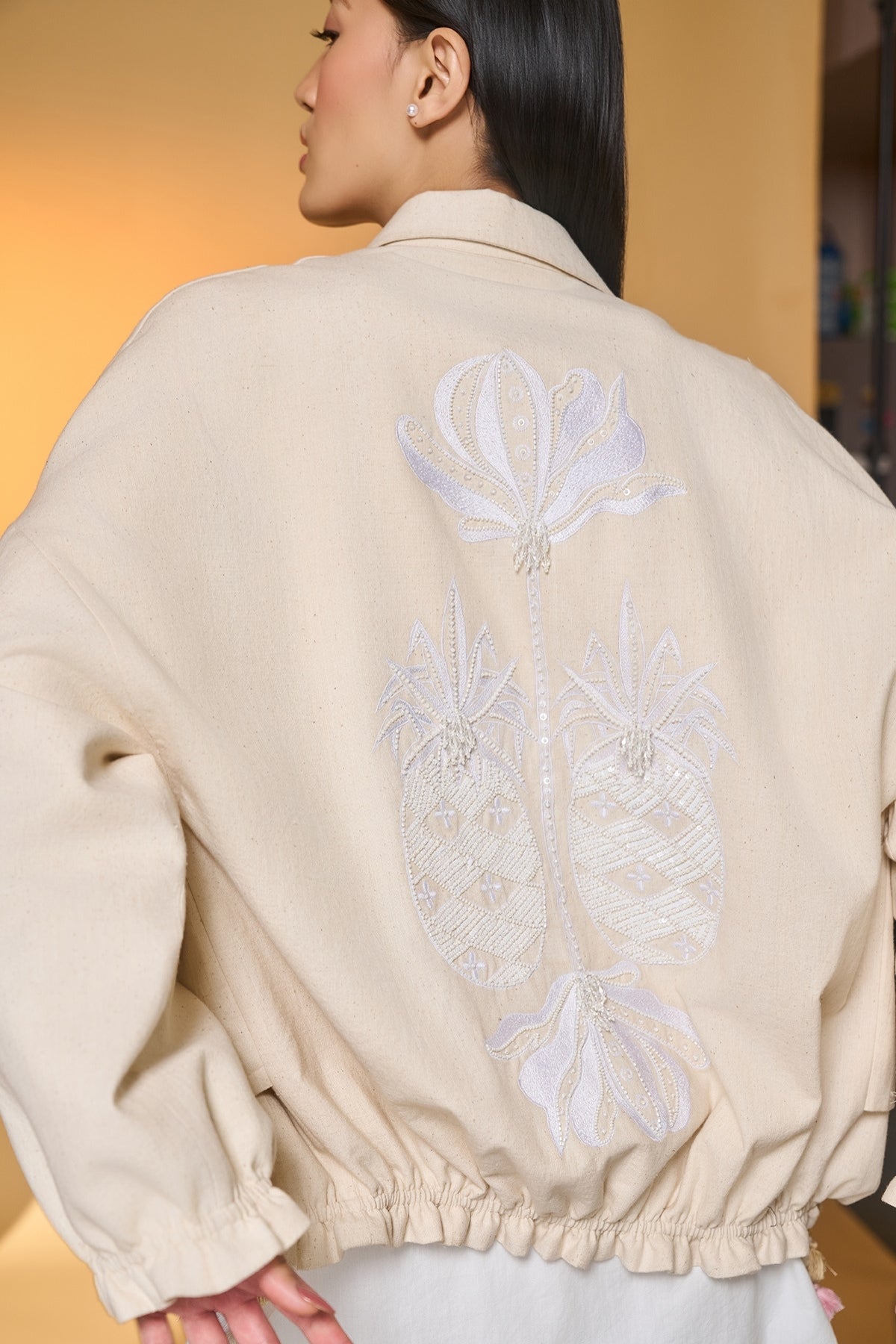 Ivory Pine-Code Jacket