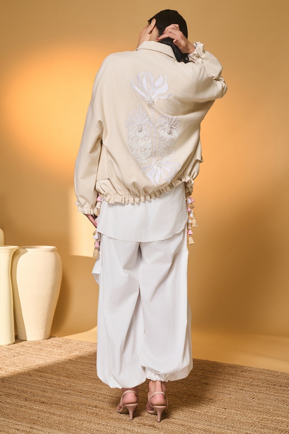 Ivory Pine-Code Jacket