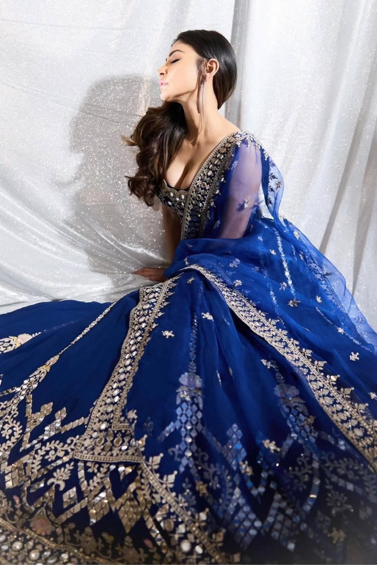 Mouni Roy in Isya Lehenga Set