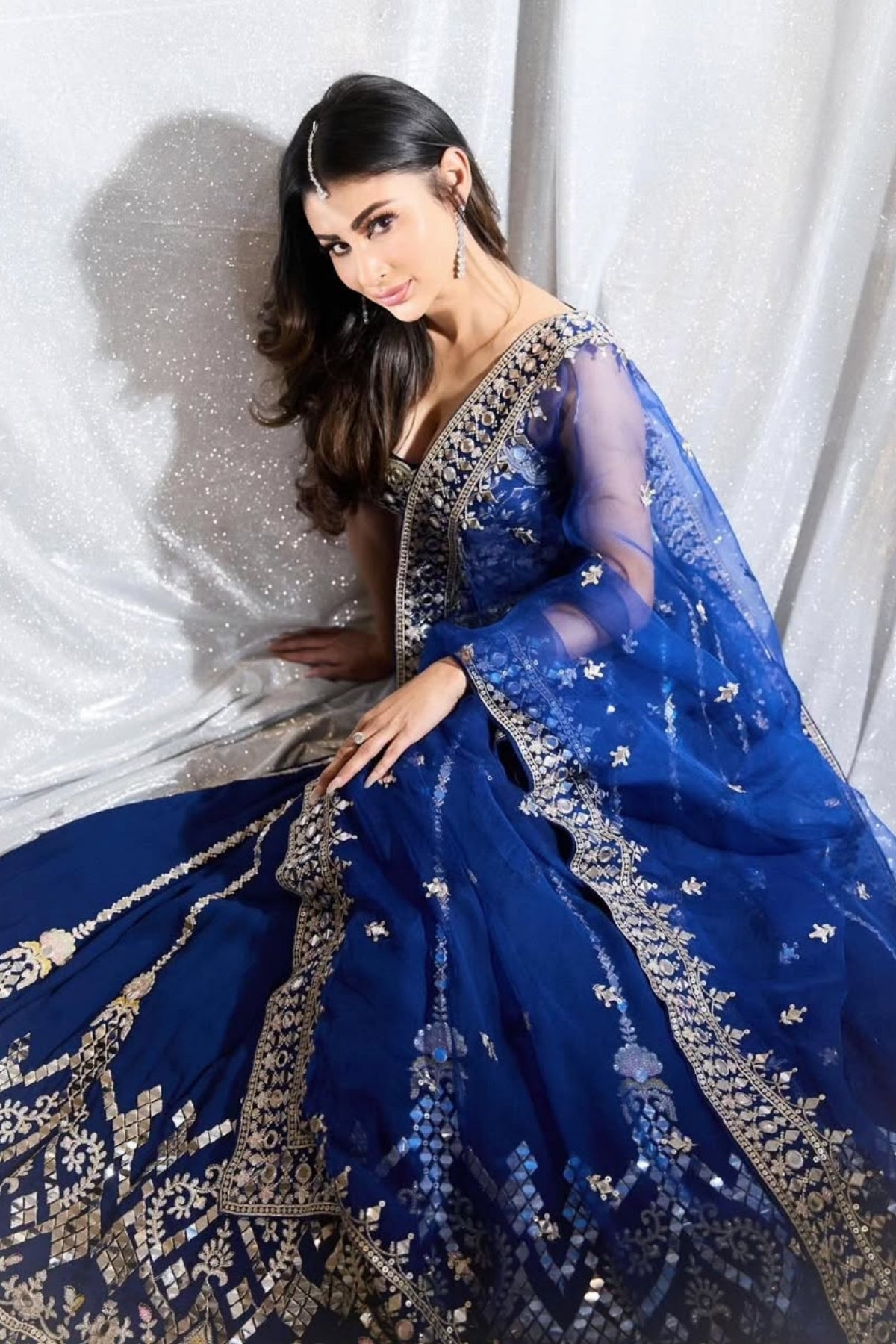 Mouni Roy in Isya Lehenga Set