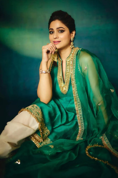 Shamita Shetty in Gitashri Dhoti Set