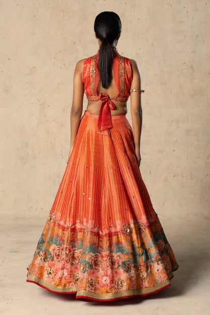 Saffron Radiance Lehenga Set