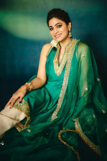Shamita Shetty in Gitashri Dhoti Set