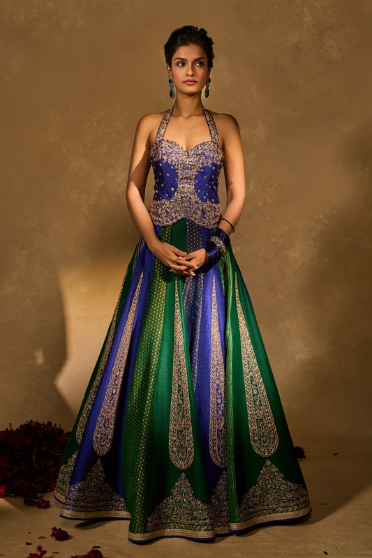 BLUE NAINA LEHENGA