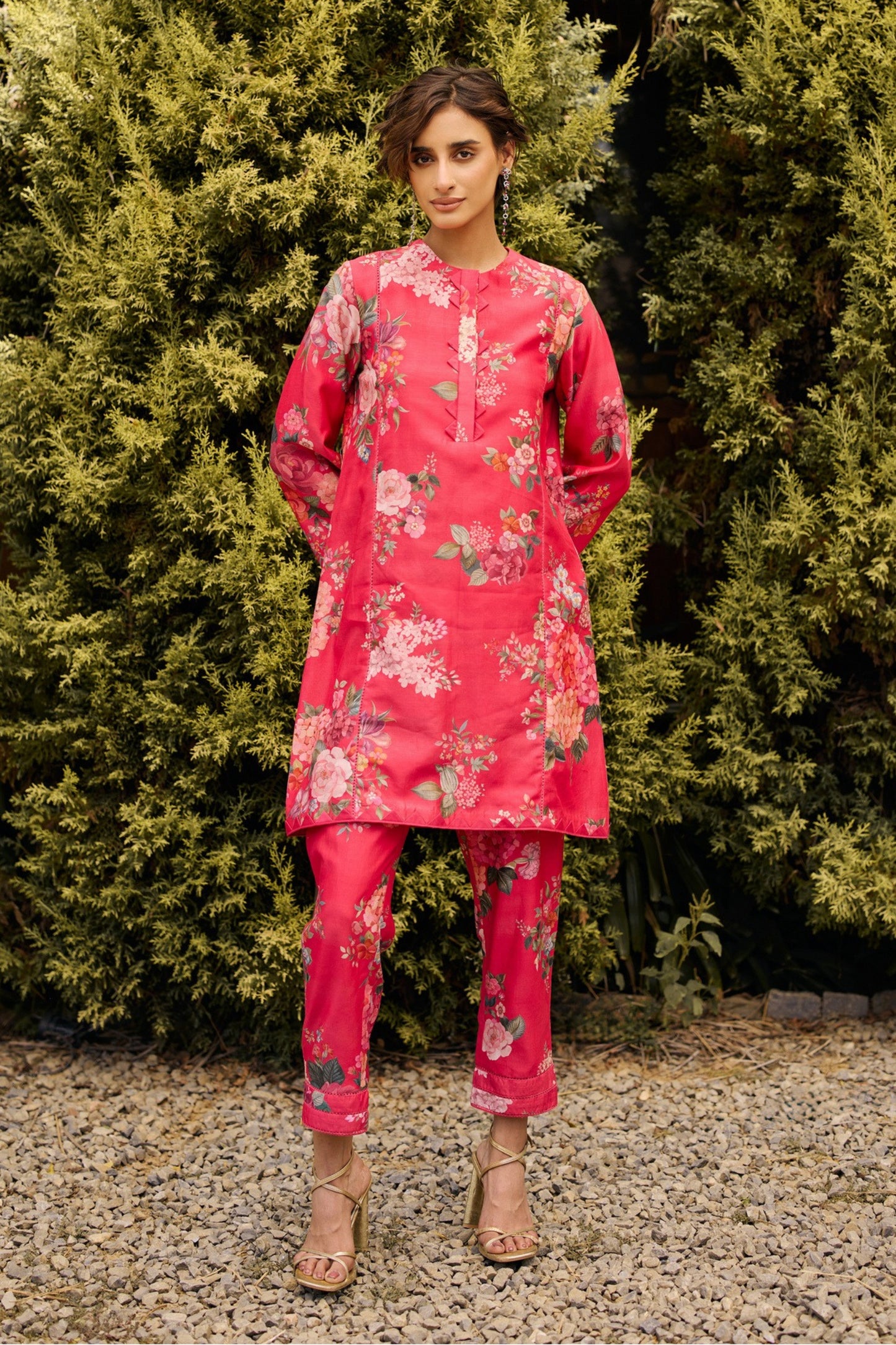 FUSCHIA FLORAL PRINT