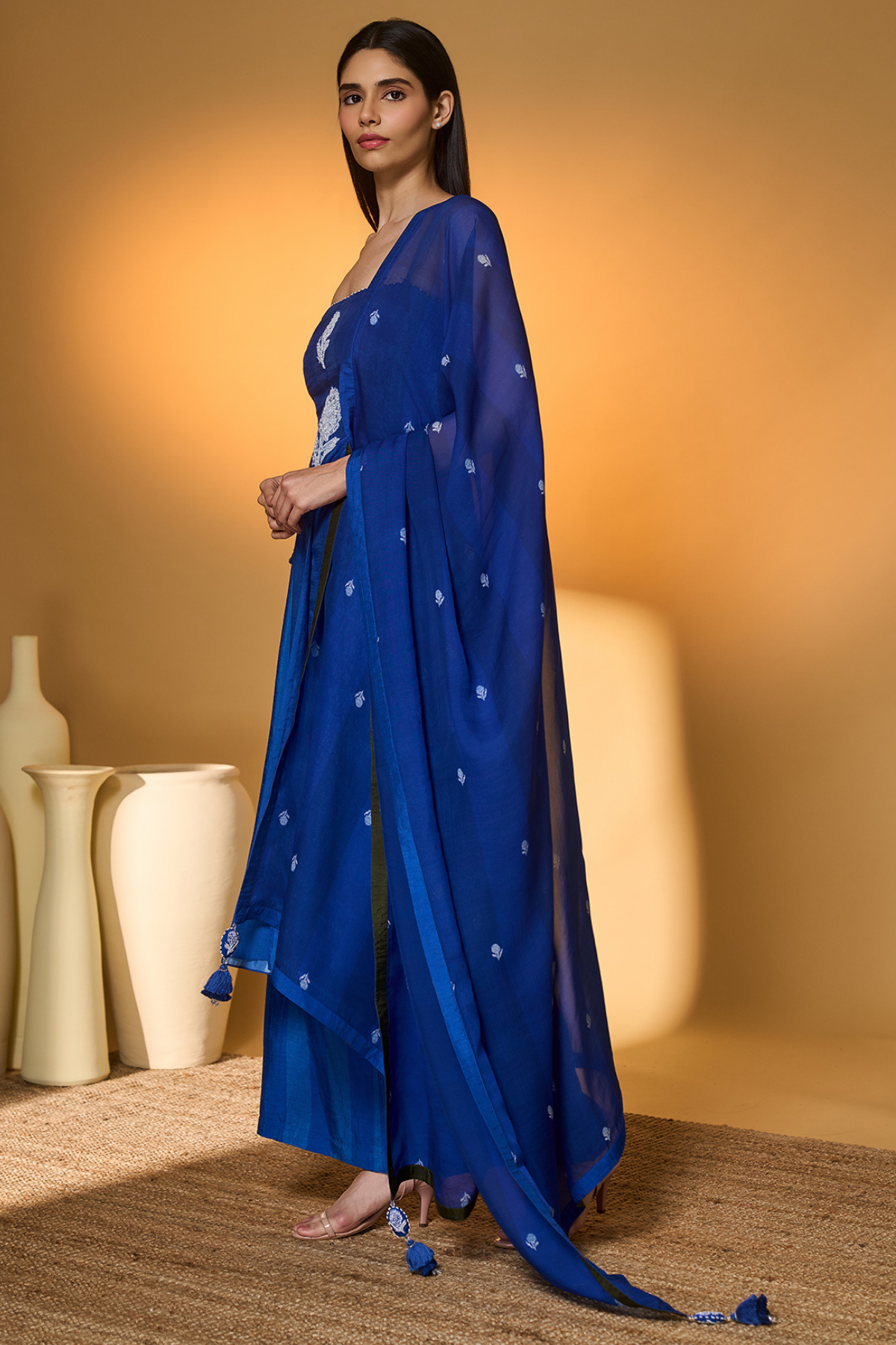 Heart of Eden on Ocean Haze Anarkali Set