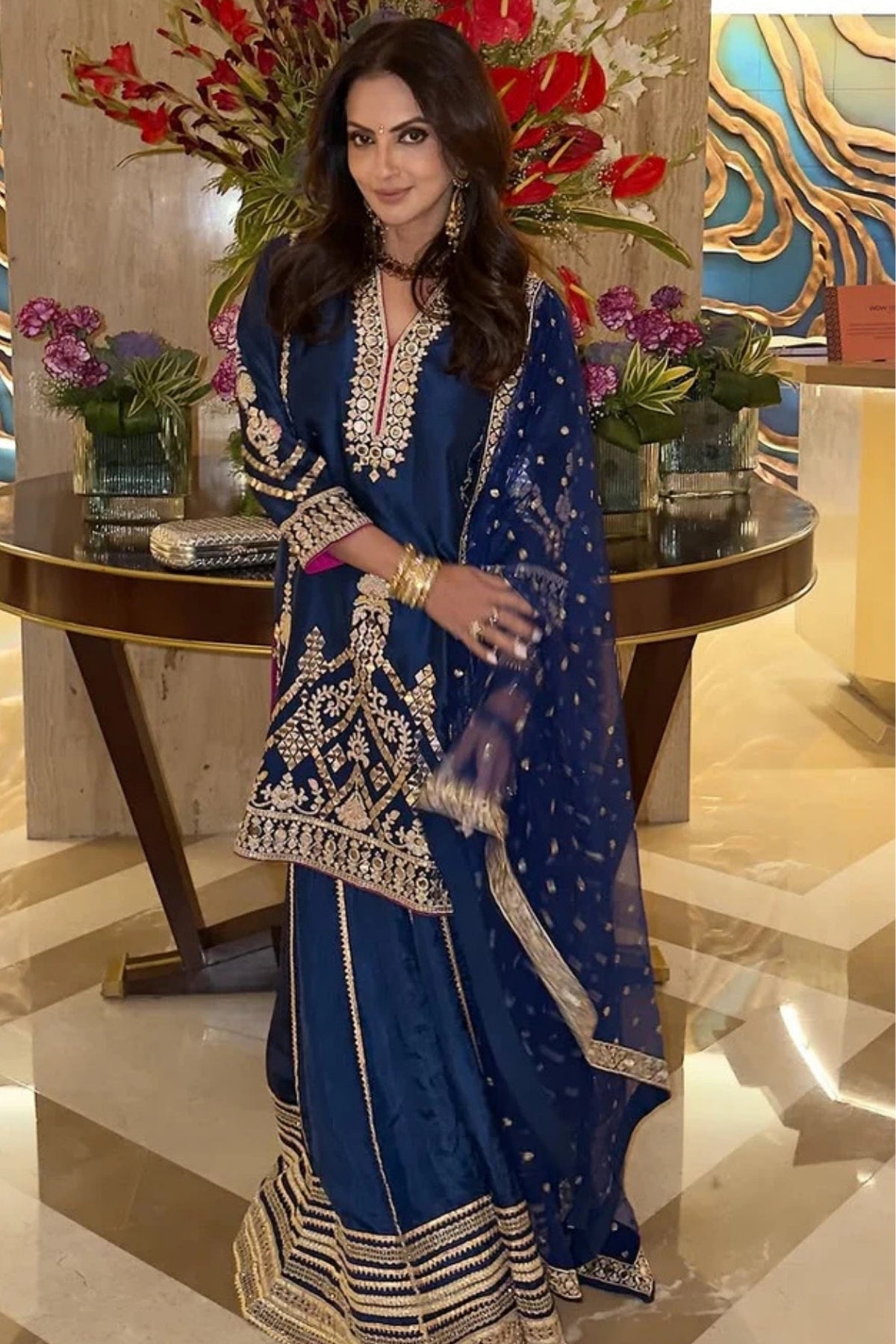 Seema Kiran Sajdeh in Preesha Sharara Set