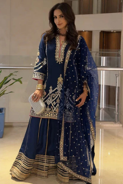 Seema Kiran Sajdeh in Preesha Sharara Set