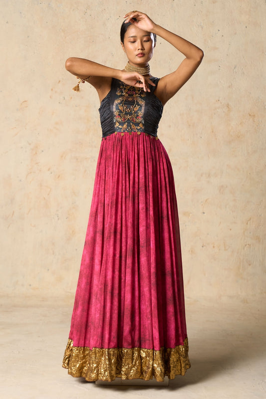 Pink Chiffon Gown