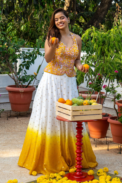 ZEENAT OMBRE LEHENGA