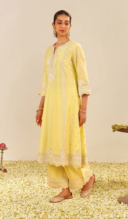 Sumaiya - A-Line Kurta With Palazzo