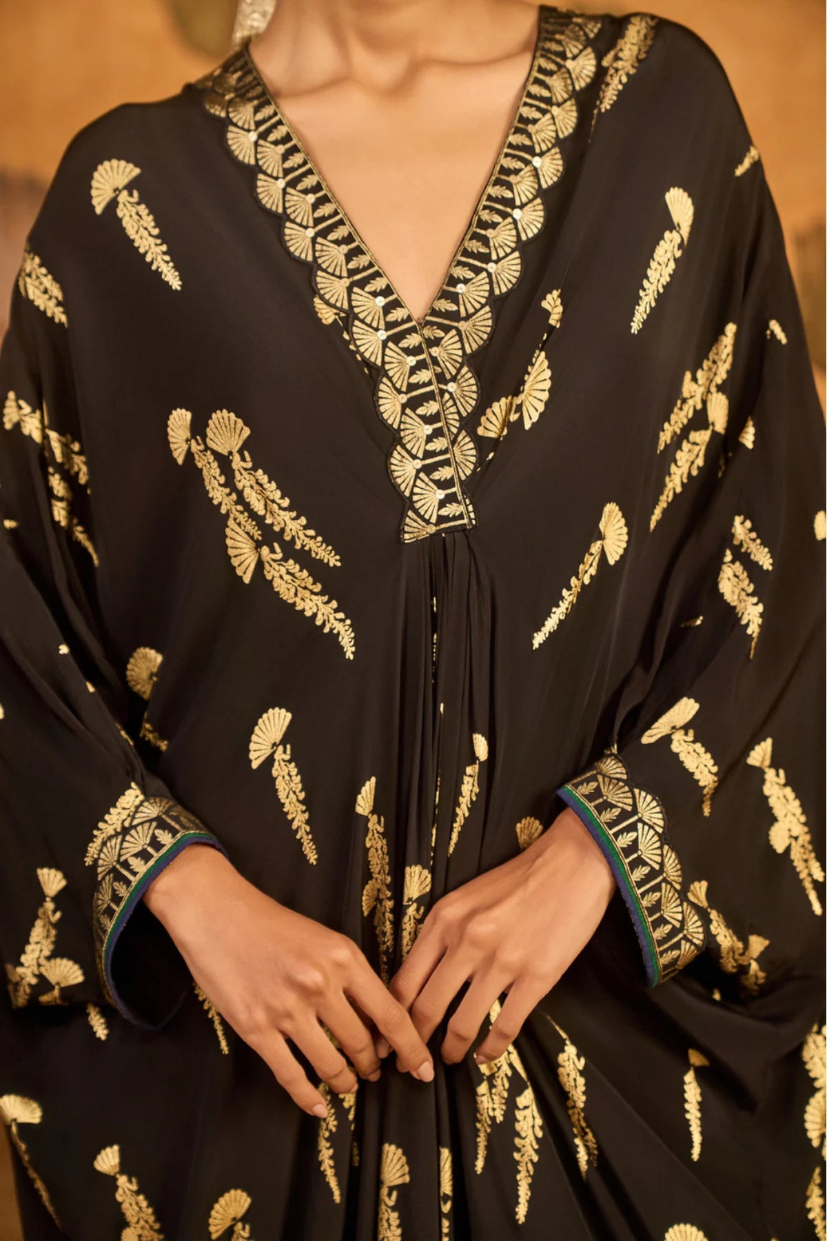 Black Cherry Vine Kaftan