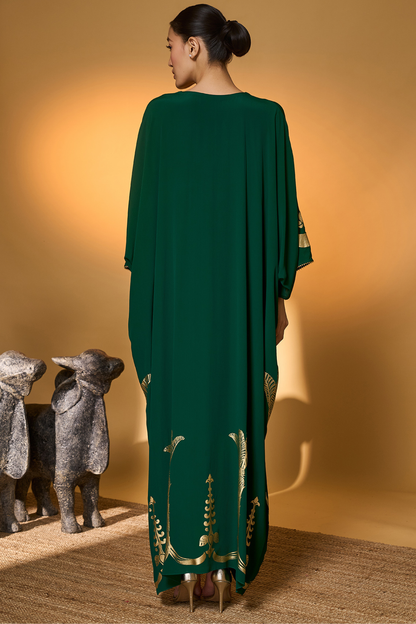 Green Palm Tress Kaftan