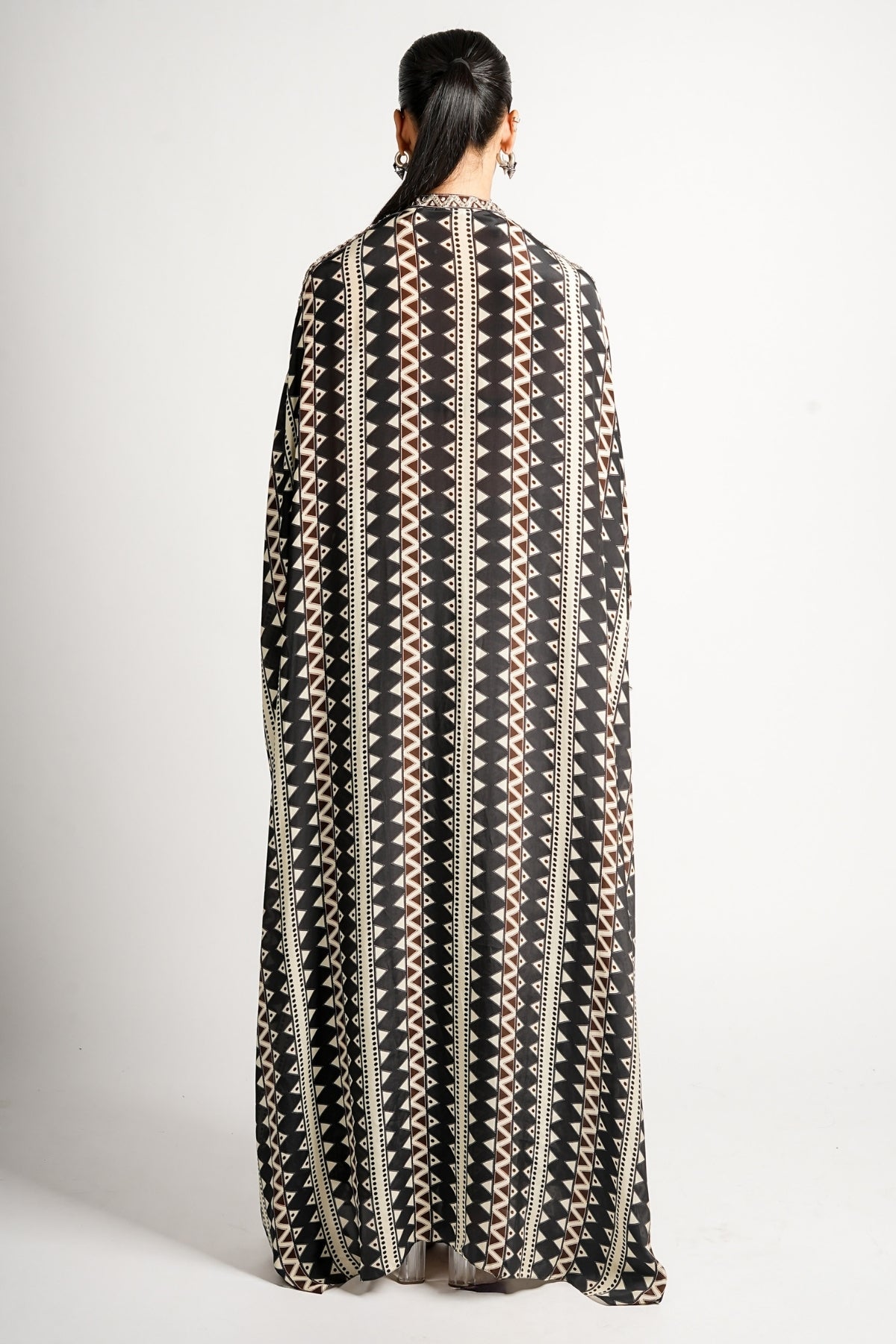 Tribal Noir Kaftan Set