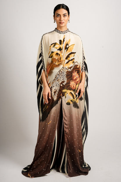 Noir Safari Kaftaan Set