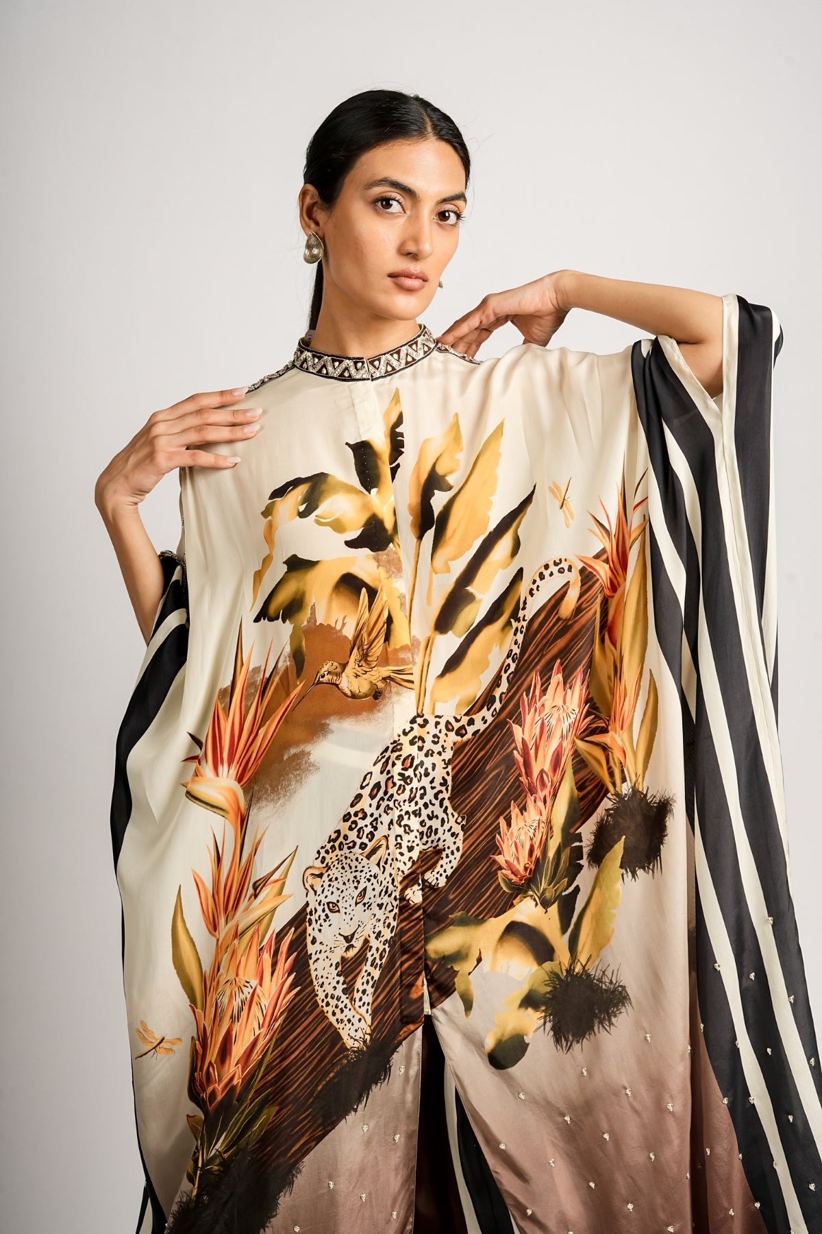 Noir Safari Kaftaan Set