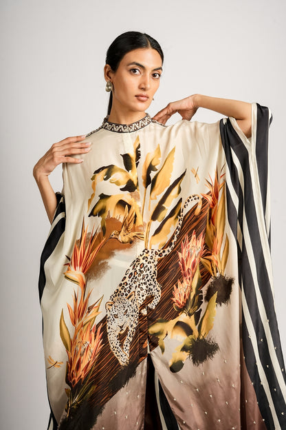 Noir Safari Kaftaan Set