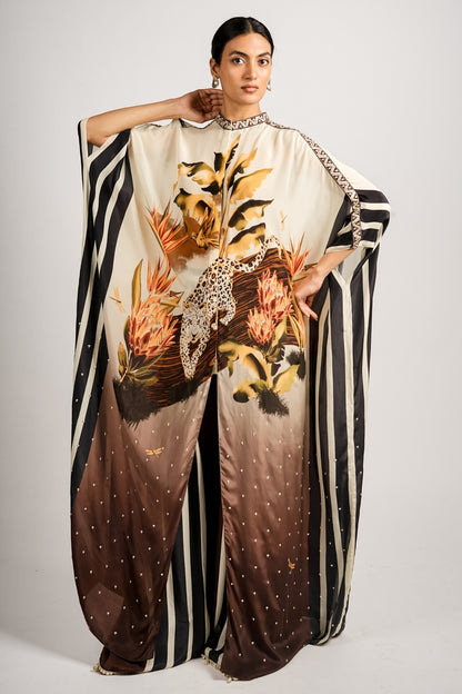 Noir Safari Kaftaan Set