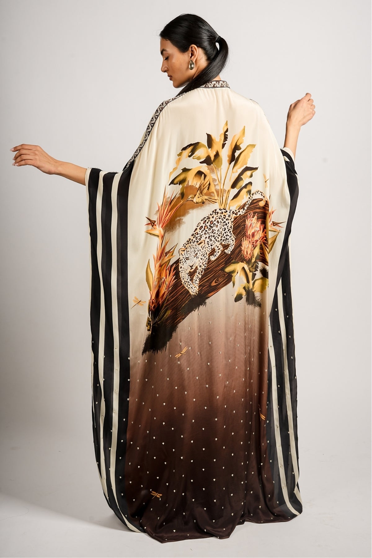 Noir Safari Kaftaan Set