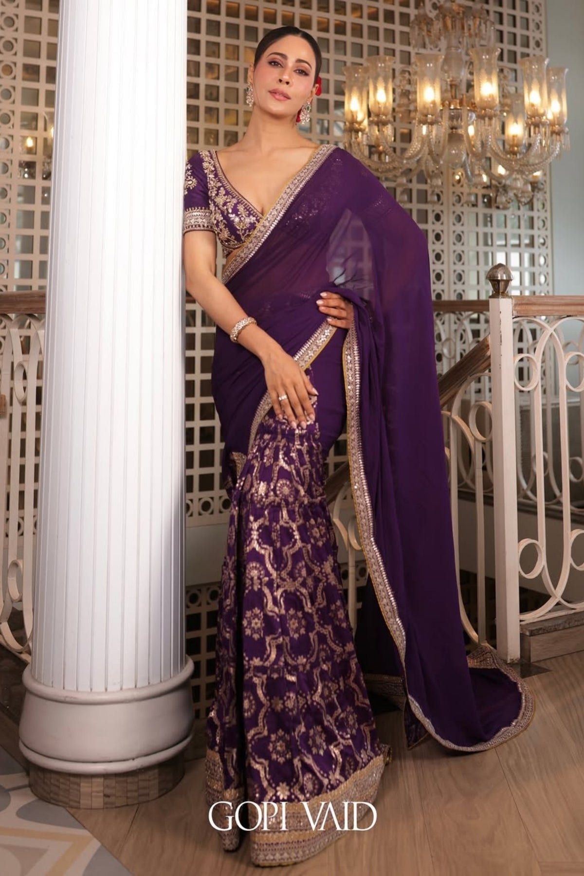Swati Vatsa in Ruqqayah Saree Set