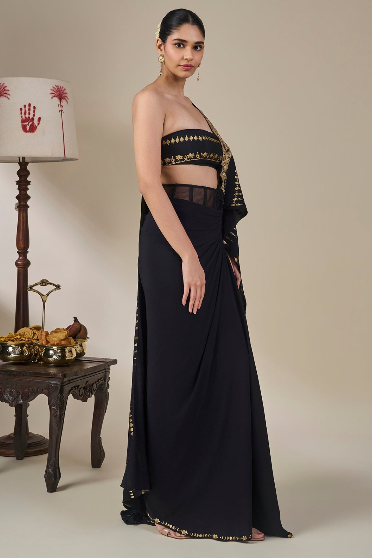 Midnight Moonline Drape Saree