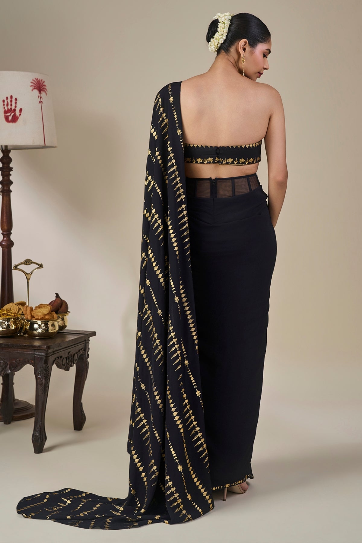 Midnight Moonline Drape Saree