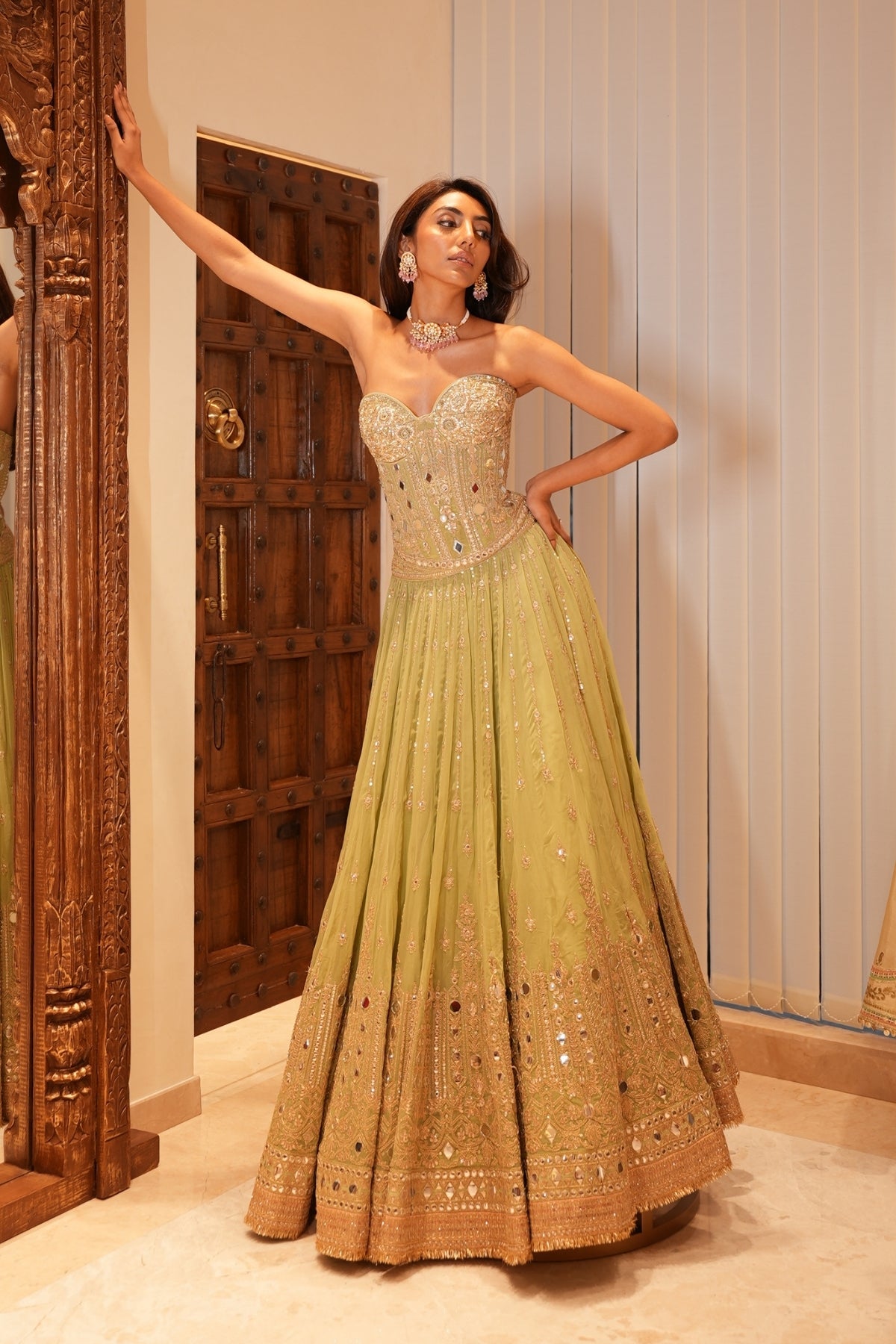 Mallaikaa Chheda in Zivaya Lehenga Set