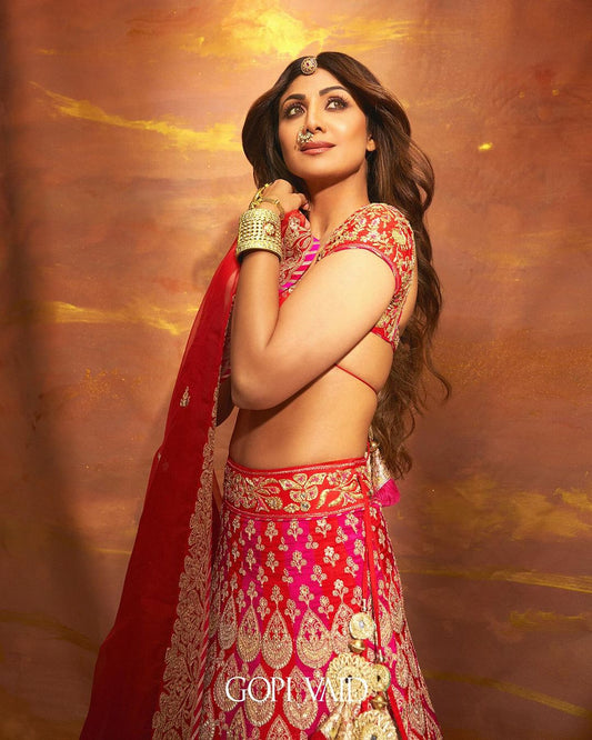 Shilpa Shetty Golconda lehenga set