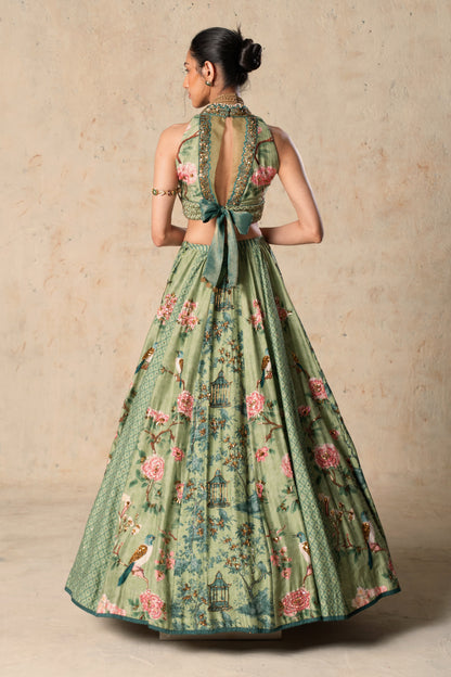 Emerald symphony Lehenga Set