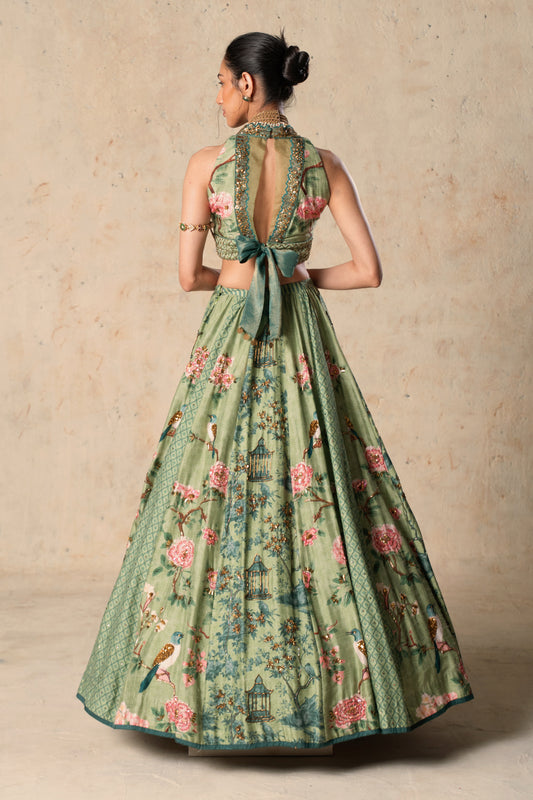 Emerald symphony Lehenga Set