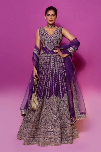 Kubbra sait in Razia Lehenga Set