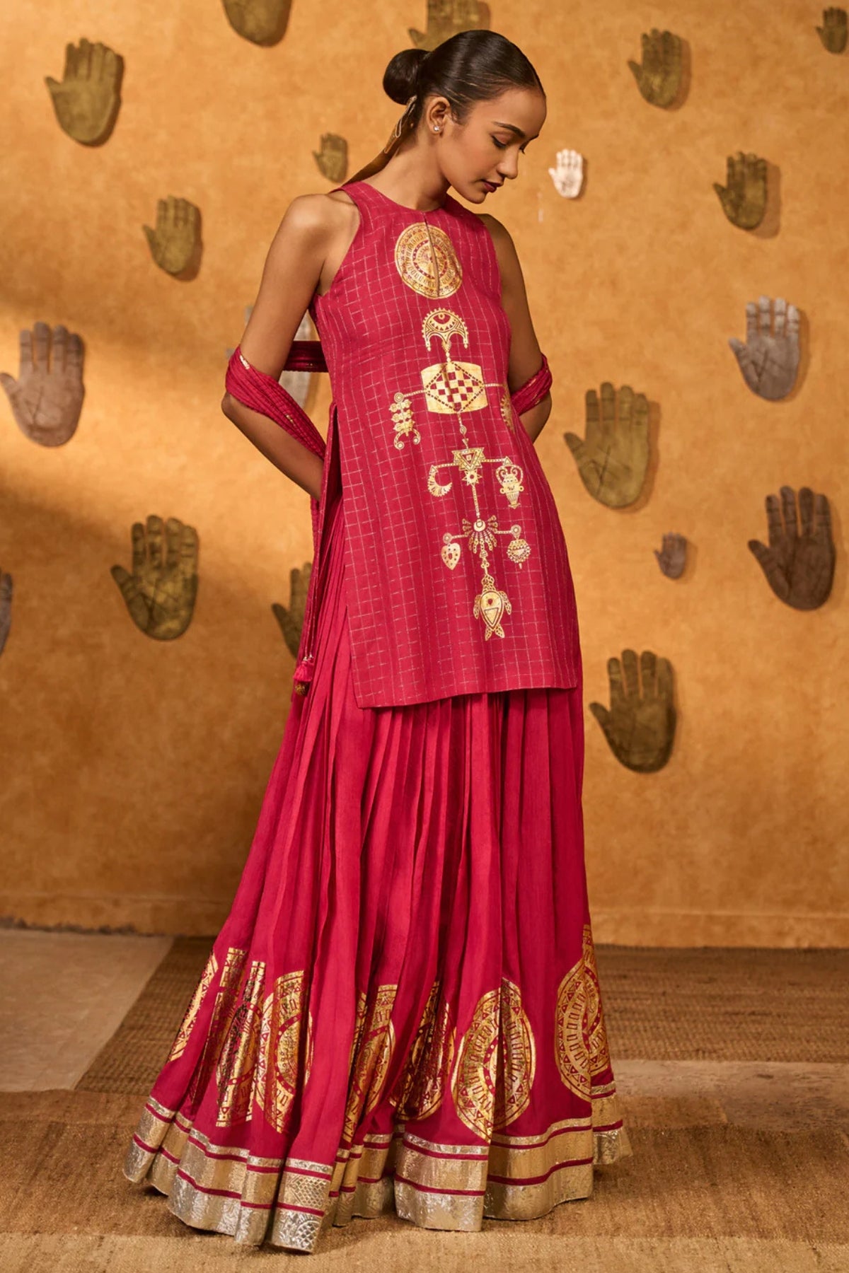 Raspberry Moonfish Skirt Set