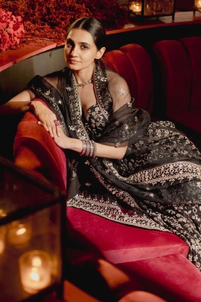 Vedika Pinto in Harshini Lehenga Set