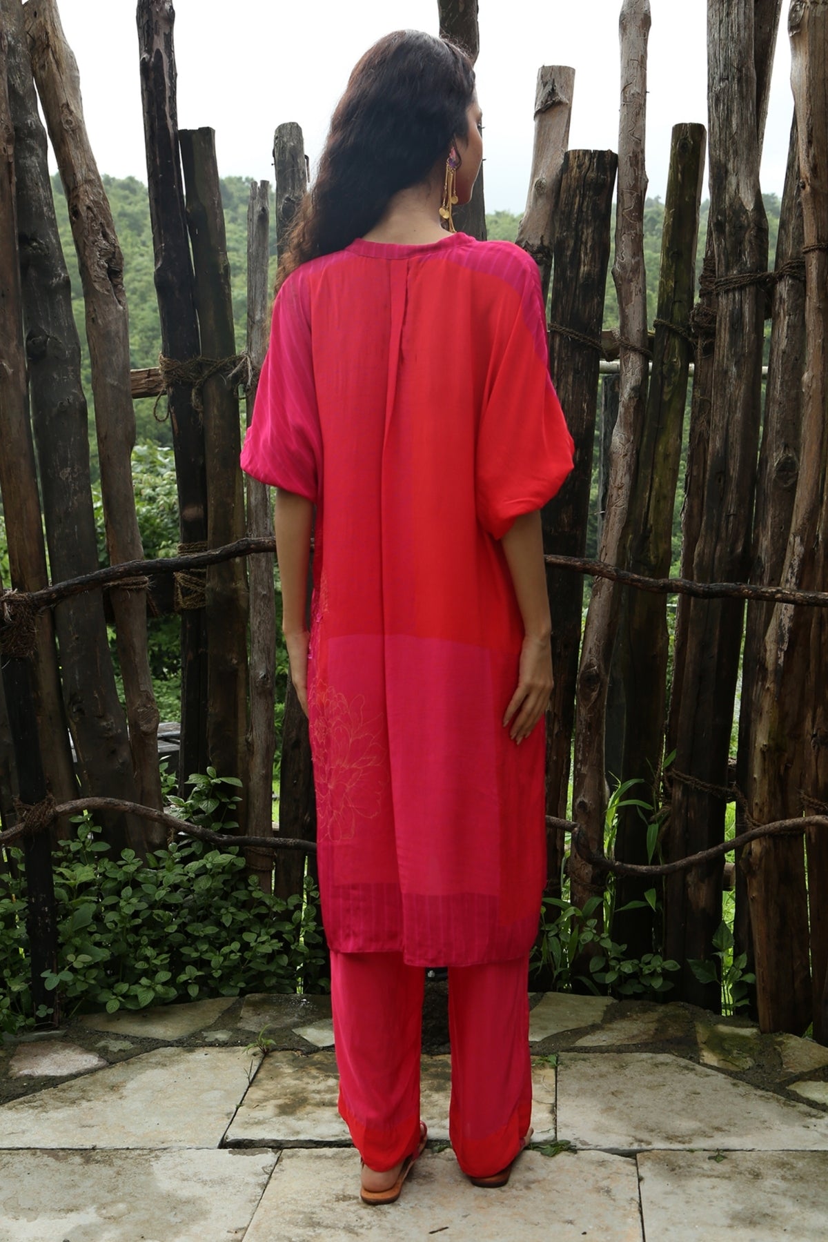 Pink Crepe Co-Ord Set