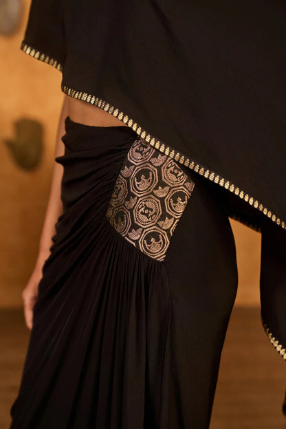 Moonfish Draped Skirt Set