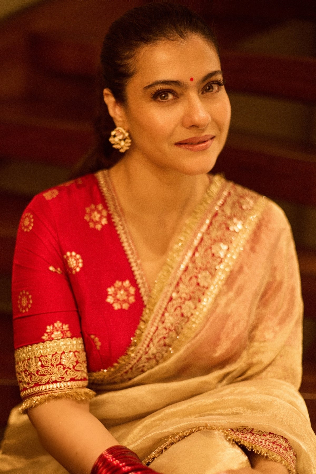 Kajol in Farida Saree Set