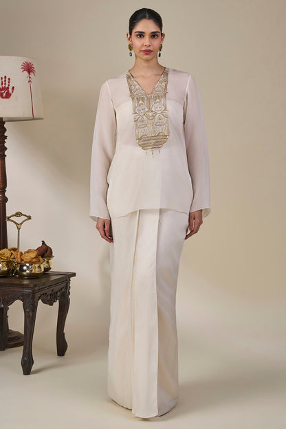 Ivory Malabar Golden Tales Skirt Set