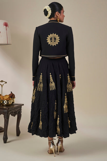 Black Malabar Heirloom Skirt Set