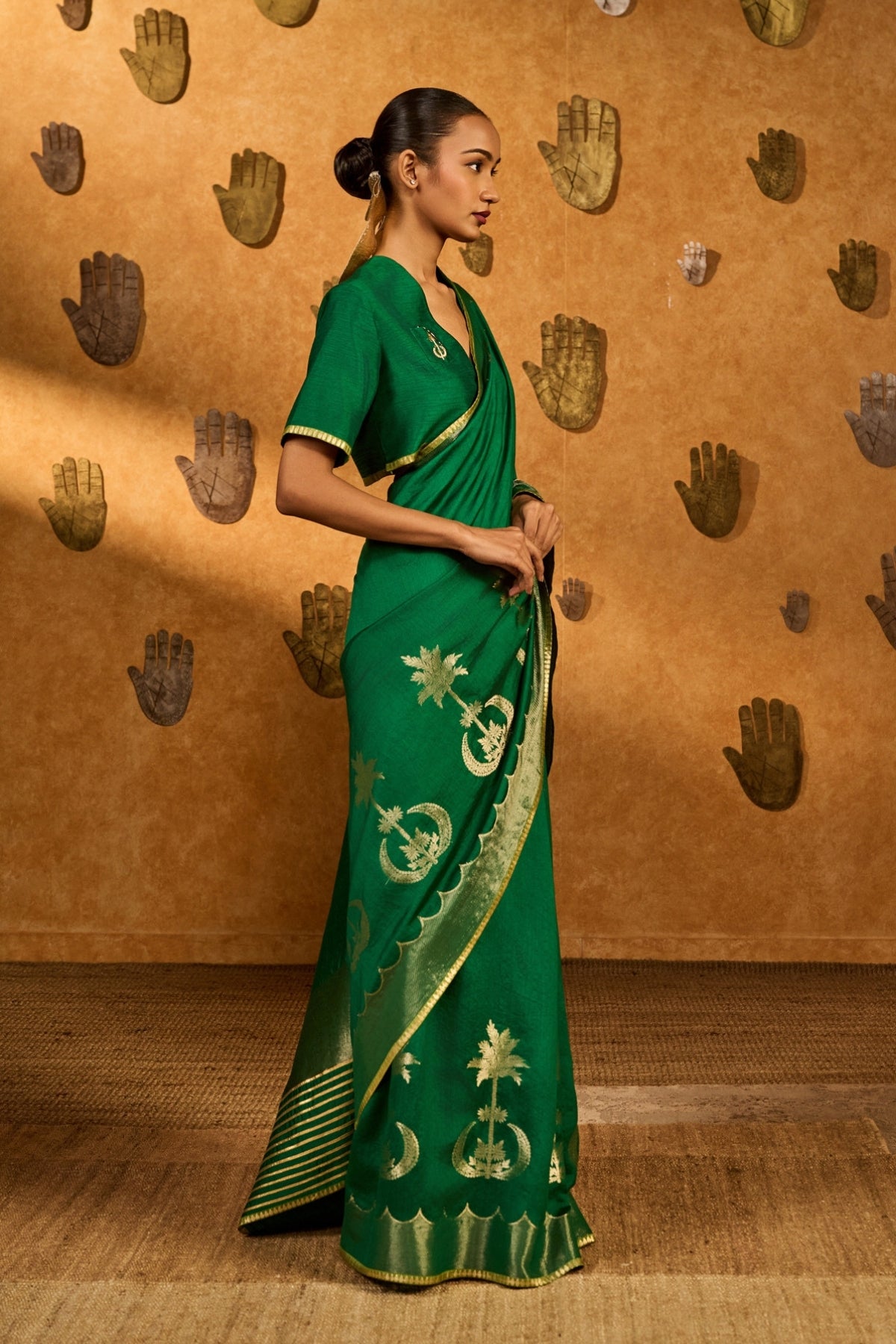 Green Coco Groove Saree