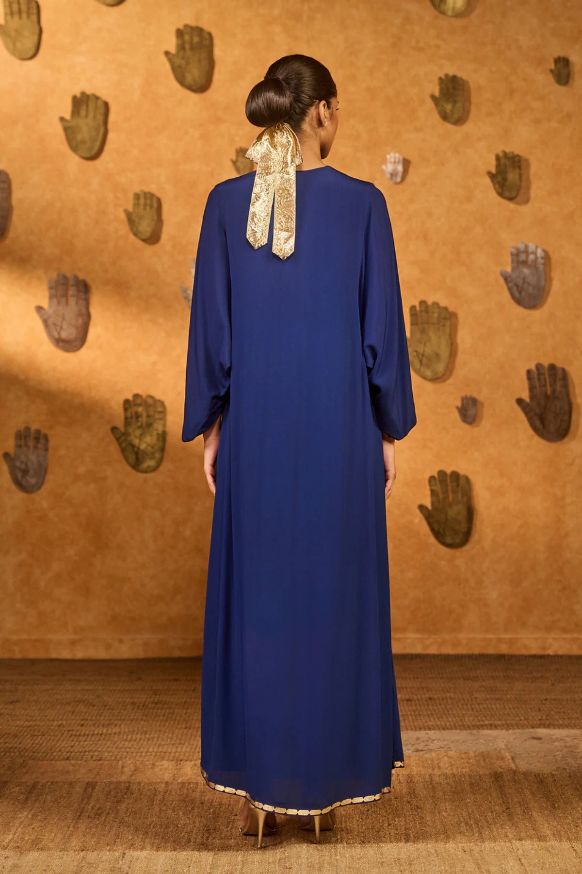 Sapphire Tribal Whisper Kaftan