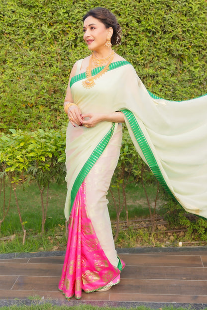 Mint Turtle Tale Saree