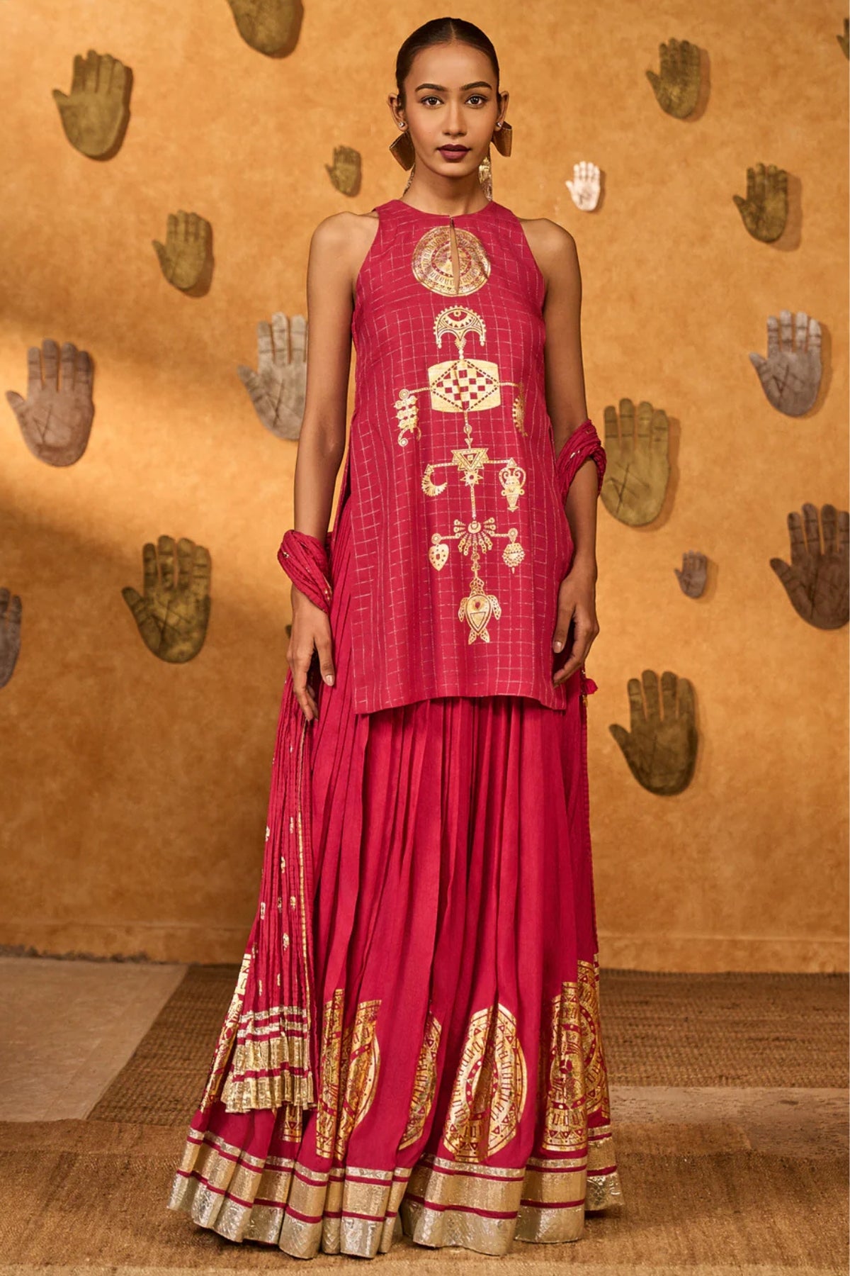 Raspberry Moonfish Skirt Set