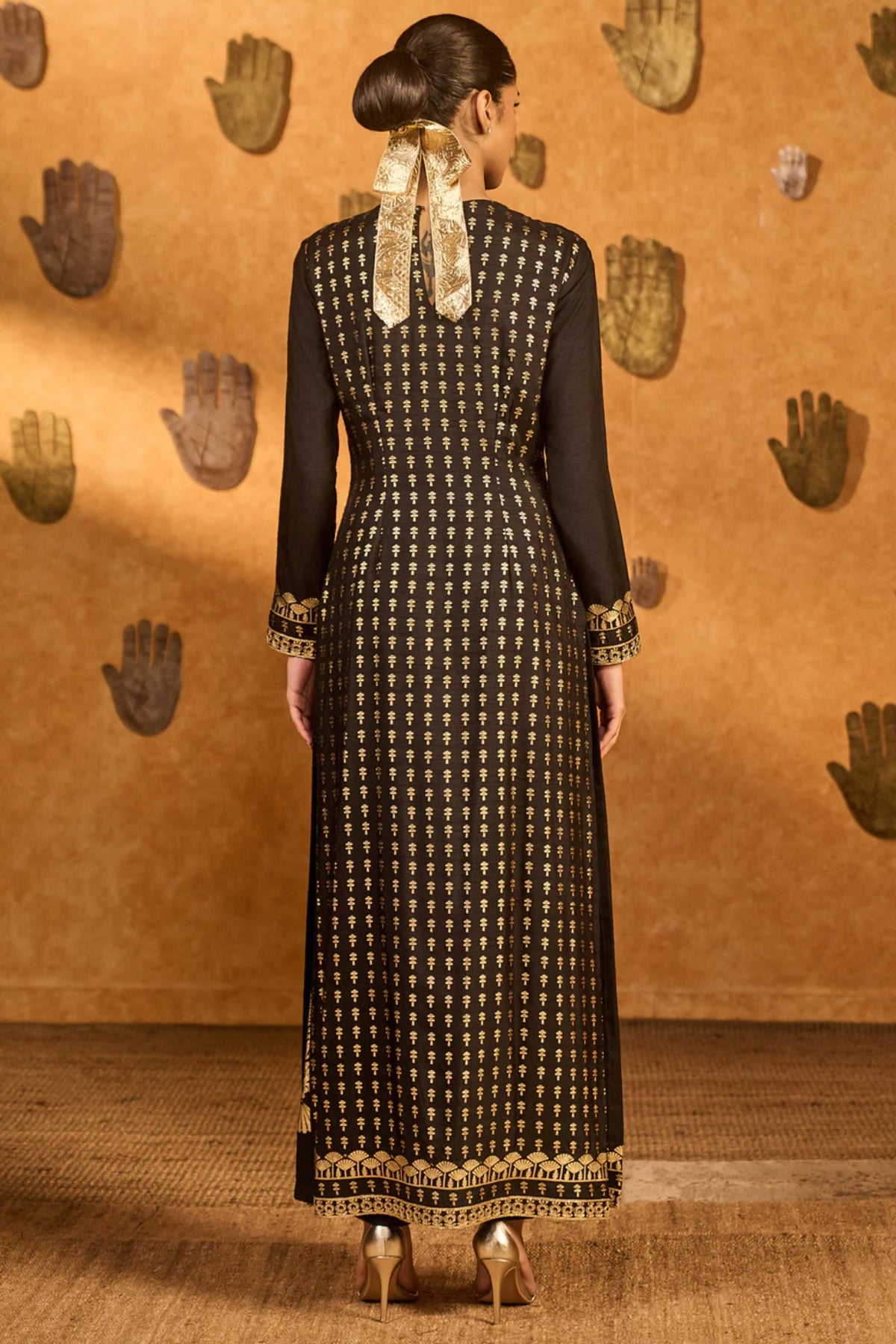 Black Snowlight Kurta Set