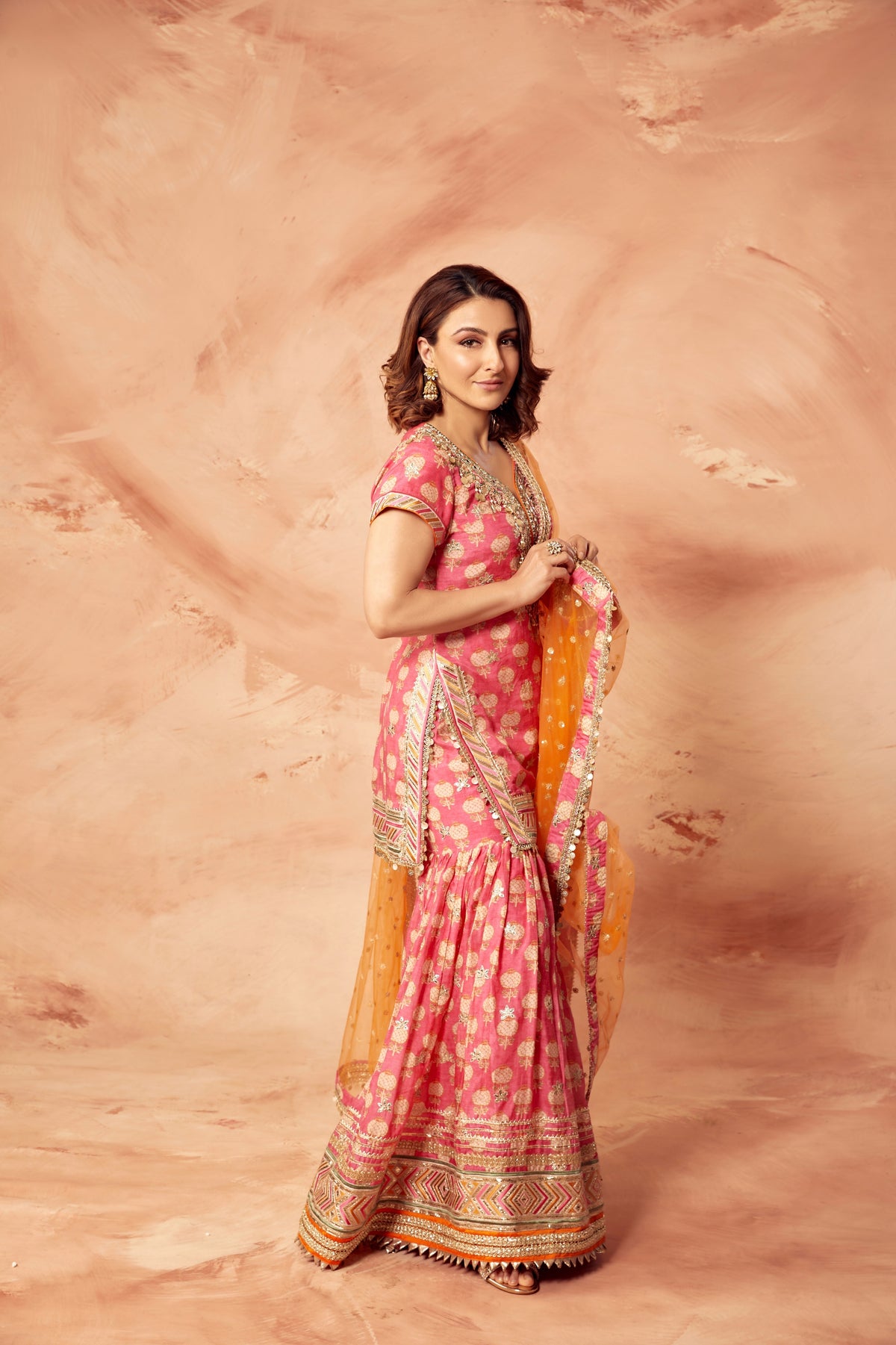 Soha Ali Khan in Sherry Sharara Set