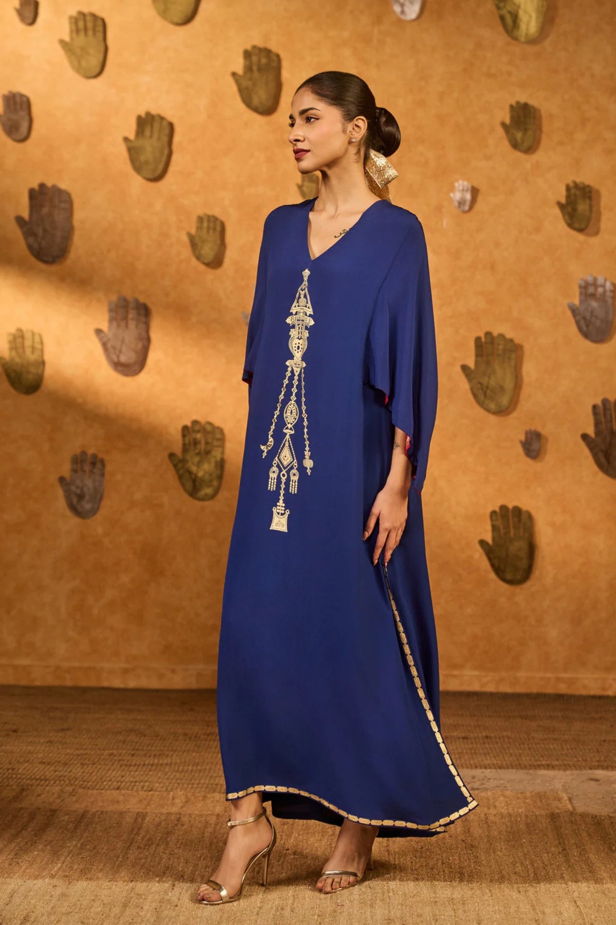 Sapphire Tribal Whisper Kaftan