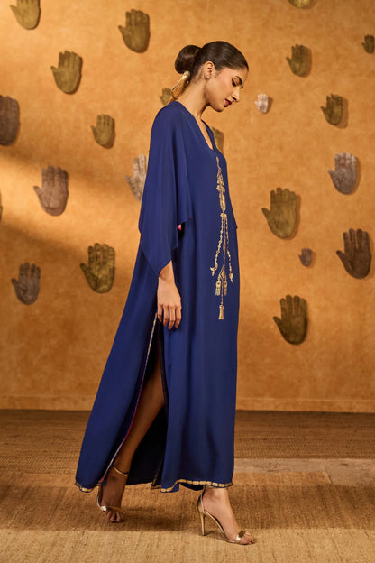 Sapphire Tribal Whisper Kaftan