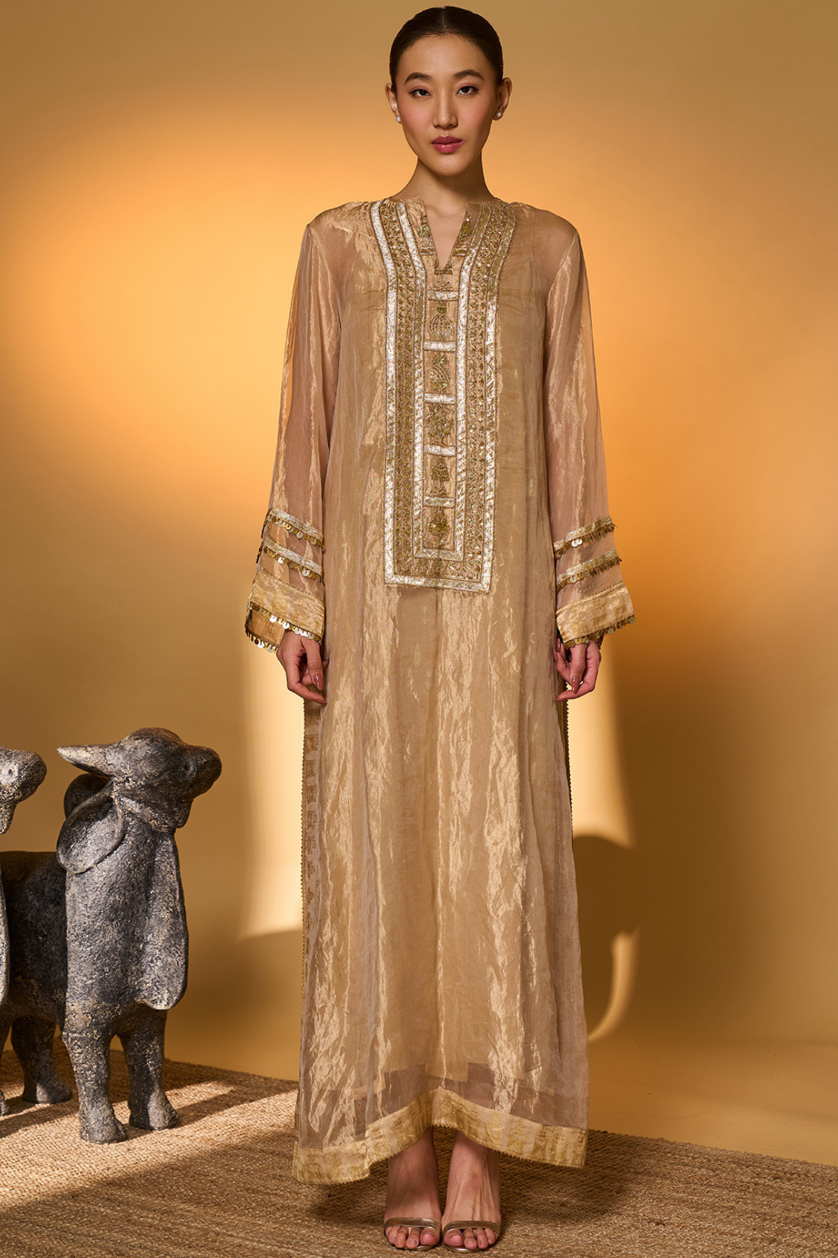 Gold Moonfield Tales Kaftan
