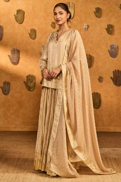 Oatmeal Crane Dawn Skirt Set